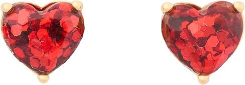 kate spade new york My Love Heart Studs, Red, One Size in Saudi Arabia