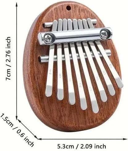 8 Key Mini Wood Kalimba رائعة إصبع الإبهام البيانو الماريمبا الموسيقي الإكسسوارات الجيدة هدية in Saudi Arabia