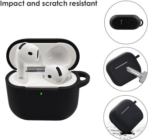 غطاء حالة الحماية لـ Airpods Case Generation Casing ، علبة السيليكون الناعمة مع POM POM POM لطيف لطيف (وردي) in Kuwait