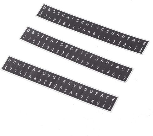 3pcs Keys ملصقات 17 مفتاح Kalimba ملصقات الإبهام البيانو زر الملاحظة الموسيقية DecorationWhite Keys ملصقات chickerskalimba17 مفتاح kalimba chickerthumb piano stickerkalimba موظفي (أسود) in Saudi Arabia
