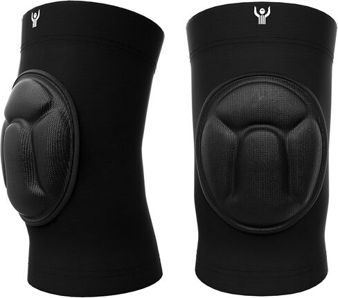 2 Pack Kneepad Wrestling Thick Sponge Anti-slip Protective Compression Padded Knee Sleeve Jiu Jitsu MMA (Large/XL) in Saudi Arabia