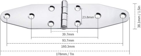 2 Pack Marine Grade Door Hinges Stainless Steel Polished Hardware,Boat Polished Cast Door Hinge in Kuwait