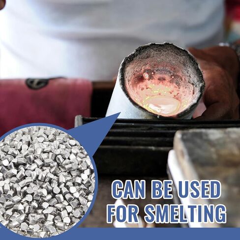 Shimeyao Aluminum Pellets (2.2 Pound) 99.9+% Raw Aluminum Alum Metal Pellets for Various Crafting, DIY Projects, and Metalworking Electroplating Applications in Saudi Arabia