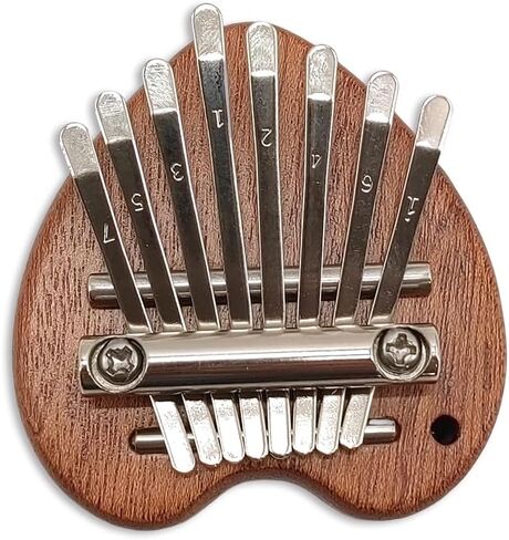 8 Keys Mini Kalimba Thumb Piano with Portable Soft Bag Tuning Hammer Instruction Finger Piano for Kid Adult Beginners in Kuwait