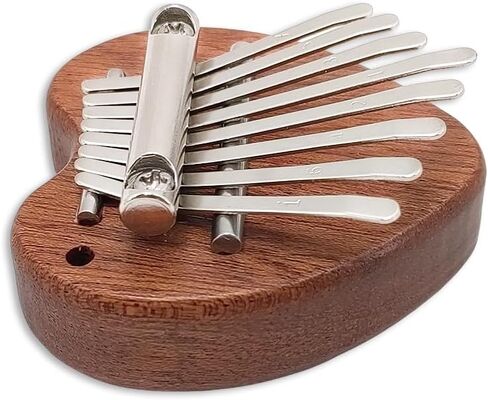 8 Keys Mini Kalimba Thumb Piano with Portable Soft Bag Tuning Hammer Instruction Finger Piano for Kid Adult Beginners in Kuwait