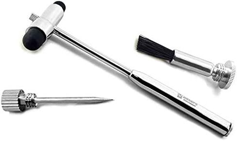 Professional Medical Reflex Hammer | Neurological Diagnostic | Surgical Taylor Percussion | Rubber Head | Neurological Neuro Instruments Tools (Reflex Hammer with Pin Brush) in Saudi Arabia