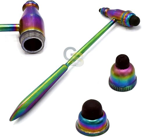 G.S Tromner Neurological Deluxe Reflex Hammer Multi Titanium Rainbow Color in Saudi Arabia