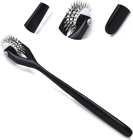 Odontomed2011 Wartenberg Pinwheel Stainless Steel Diagnostic Wheel. رأس ثلاثي - عجلات دبوس قوية ، لون أسود (3 عجلات رأس) in Kuwait