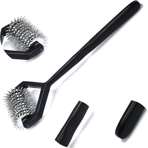Odontomed2011 Wartenberg Pinwheel Stainless Steel Diagnostic Wheel. رأس ثلاثي - عجلات دبوس قوية ، لون أسود (3 عجلات رأس) in Kuwait