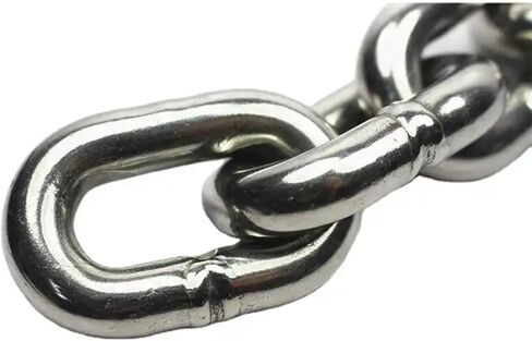 MarineNow 3/16" 316L Stainless Steel Marine Chain – High-Test, Corrosion-Resistant, 1,200 lb WLL – Choose Length – Meets NACM Standards for Anchors & Mooring in Saudi Arabia