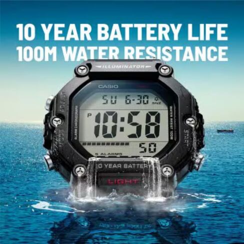 Casio AE-1600H Series | Black | 10-Year Battery | LED Illuminator | Digital Watch in Saudi Arabia