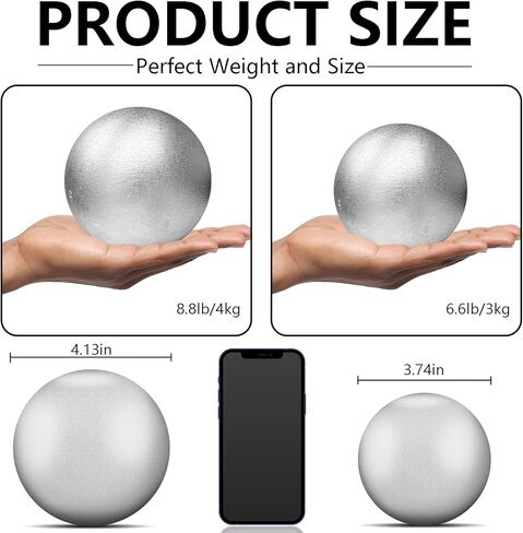 2 pcs pum pum ، 6 jb 8lb 11lb 13lb rout ball pet ball for school track and field means for ourdive practice reming (6.6lb/3 kg 8.8lb/4kg) in Kuwait
