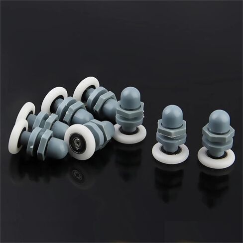 4pcs انزلاق باب دش نايلون عداء/بكرات/عجلات/قطر البكرة 19mm/22mm 23mm/25mm/27mm إكسسوارات مقصورة غرفة دش. (4 مساءً قطرها 23 ملم) in Kuwait