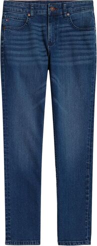 Tommy Hilfiger Boys' 5-Pocket Stretch Slim Straight Leg Denim Jean, Zipper Closure, Canyon, 14 in Saudi Arabia
