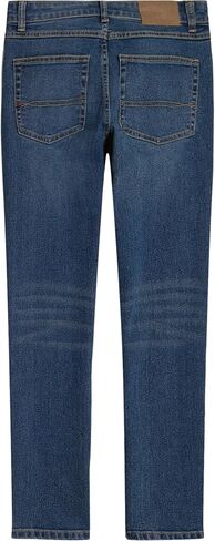 Tommy Hilfiger Boys' 5-Pocket Stretch Slim Straight Leg Denim Jean, Zipper Closure, Canyon, 14 in Saudi Arabia