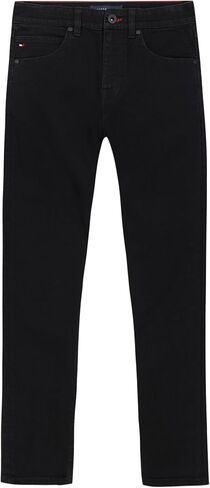 Tommy Hilfiger Boys' 5-Pocket Stretch Slim Straight Leg Denim Jean, Zipper Closure, Canyon, 14 in Saudi Arabia