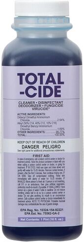 ForPro Total-Cide Disinfectant Solution, 2X Concentrated Formula, Hospital Grade Sanitizer & All Purpose Cleaner, 16 Fl Oz in Kuwait