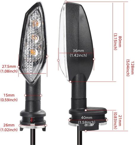YZF R6 Fender Eliminator LED Indicator Turn Signal Blinker Kits Compatible with YZF-R6 2006-2023 License Plate Bracket Holder Rear Tail Tidy (Smoke) in Kuwait