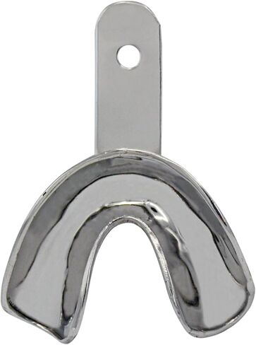 Metal Dental Impression Trays Set Perforated Upper & Lower Edentulous Stainless Steel (10 PCS. XS,S,M,L,XL Perforated) in Saudi Arabia