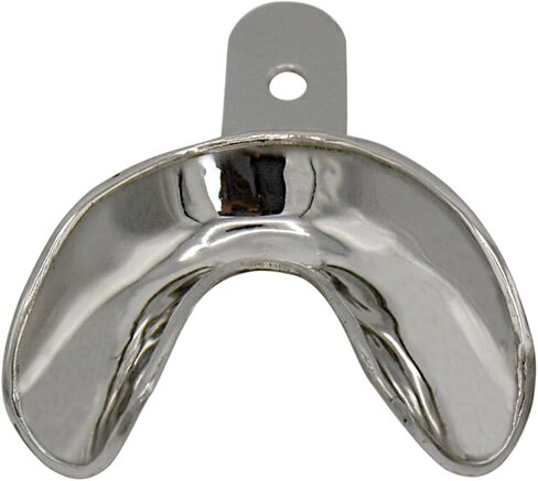 Metal Dental Impression Trays Set Perforated Upper & Lower Edentulous Stainless Steel (10 PCS. XS,S,M,L,XL Perforated) in Saudi Arabia