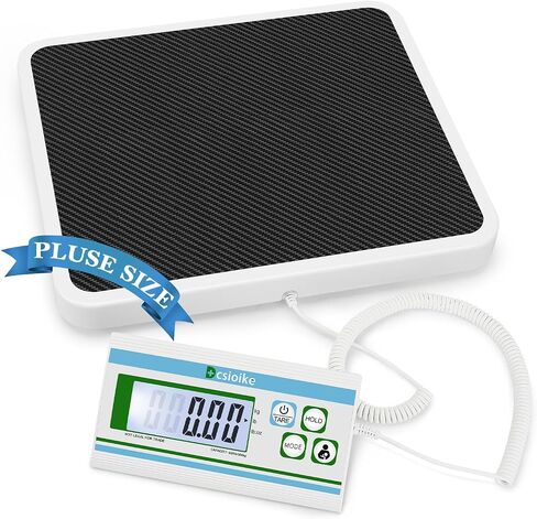 Rechargeable Medical Physician Scale, 660 lb Capacity, Digital Scale for Body Weight with LCD Display, High Accuracy, Switchable kg/lb/oz, Heavy Duty - Doctor Office, Home Use, Ideal Weighting Gift in Saudi Arabia