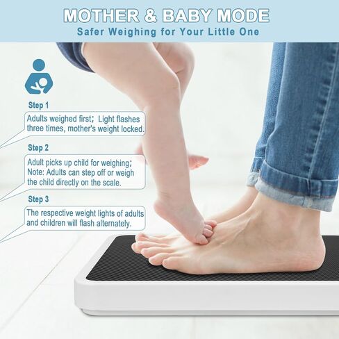 Rechargeable Medical Physician Scale, 660 lb Capacity, Digital Scale for Body Weight with LCD Display, High Accuracy, Switchable kg/lb/oz, Heavy Duty - Doctor Office, Home Use, Ideal Weighting Gift in Saudi Arabia