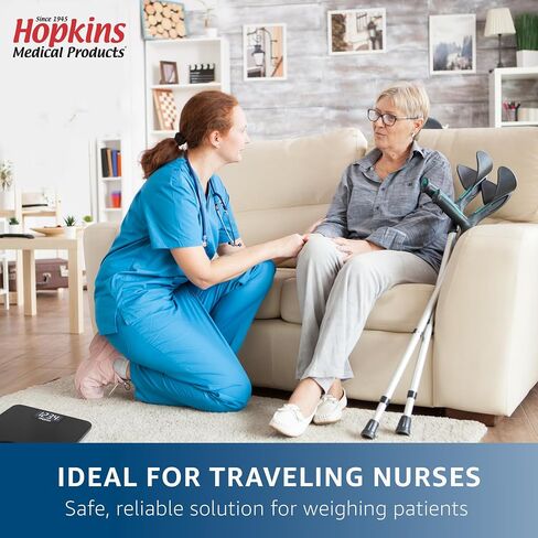 منتجات Hopkins الطبية EZ تحمل مقاييس رقمية 550 رطل لوزن الجسم مع مقبض مدمج للممرضات السفر in Kuwait