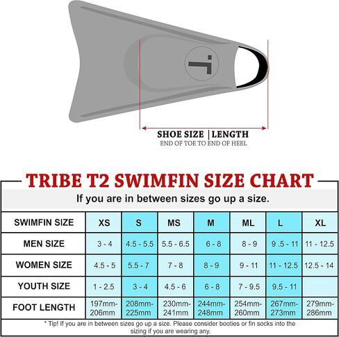 Tribe T2 Swimfins bodyboard rodysurfing العائمة للسباحة والسباحة in Kuwait