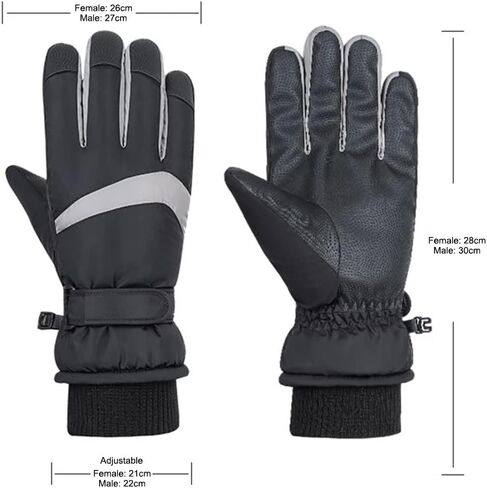 Winter Snowboard Ski Gloves Touch Screen Waterproof Motorcycle Cycling Thermal Warm Snow Gloves Men Women in Saudi Arabia