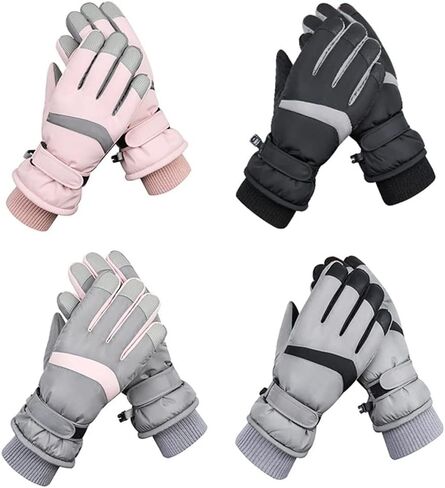 Winter Snowboard Ski Gloves Touch Screen Waterproof Motorcycle Cycling Thermal Warm Snow Gloves Men Women in Saudi Arabia