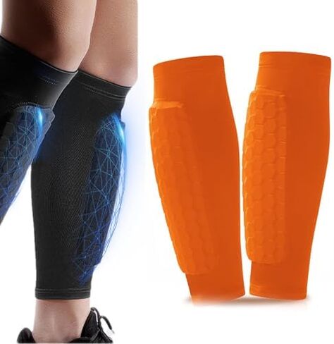 Shin Defender Shin Guards Kids-Shindefender Mini Shin Guards Soccer Kids 8-10/10-12 in Kuwait