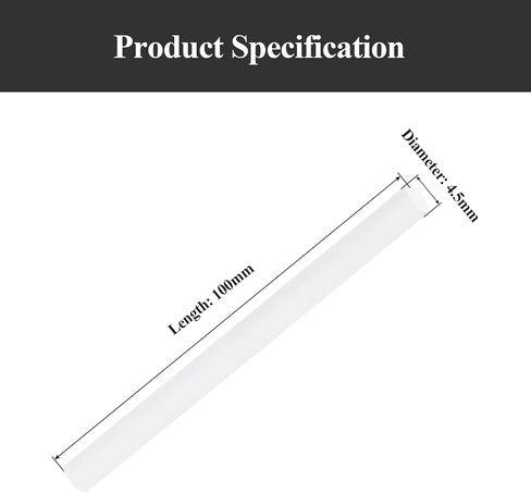 2 Pieces Mirror Zirconia Ceramic Rods Length 100Mm, Insulation Ceramic Rod Diameter 2.5-4.5Mm Suitable for Precision Parts,Diameter 2.5mm in Saudi Arabia