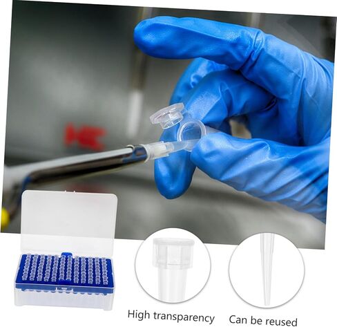 HEALLILY 100pcs Filter Pipette Tips for School Experiments Cytology Molecular Biology High Density Material Filter in Saudi Arabia