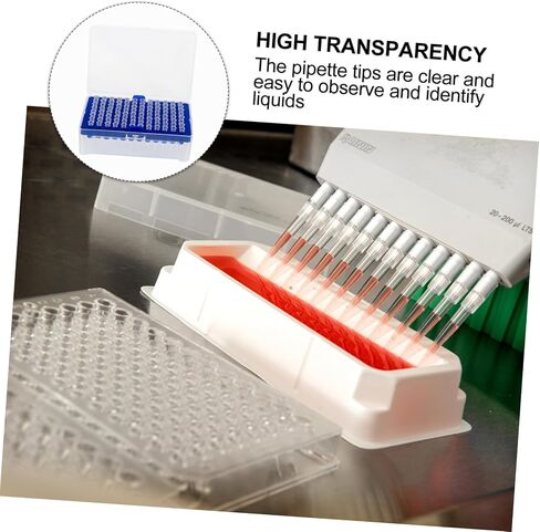 HEALLILY 100pcs Filter Pipette Tips for School Experiments Cytology Molecular Biology High Density Material Filter in Saudi Arabia