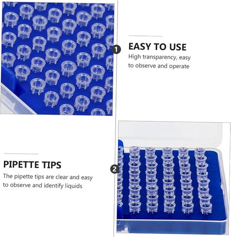HEALLILY 100pcs Filter Pipette Tips for School Experiments Cytology Molecular Biology High Density Material Filter in Saudi Arabia