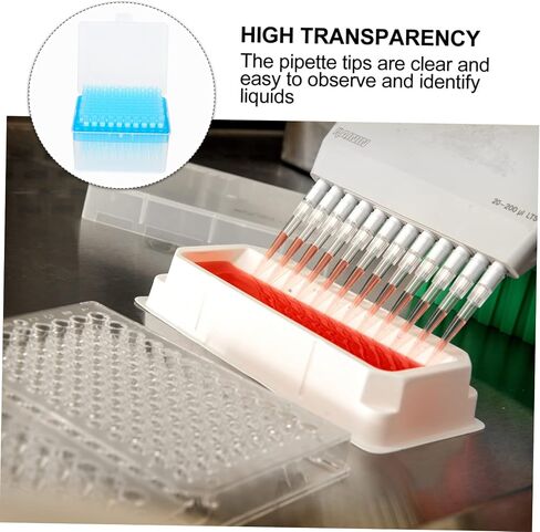 HEALLILY 100pcs Filter Pipette Tips for School Experiments Cytology Molecular Biology High Density Material Filter in Kuwait