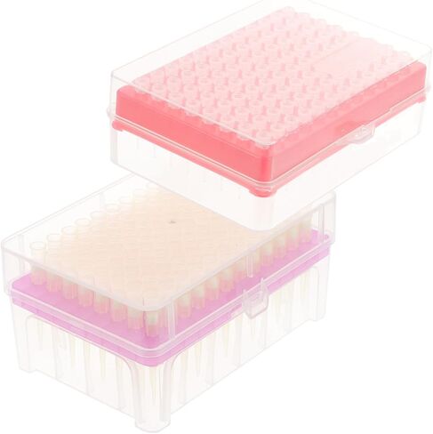 Plastic Lab Pipettor Tip 2 Boxes 10ul/200ul Filter Pipette Tips Filter Element Suction Head in Saudi Arabia