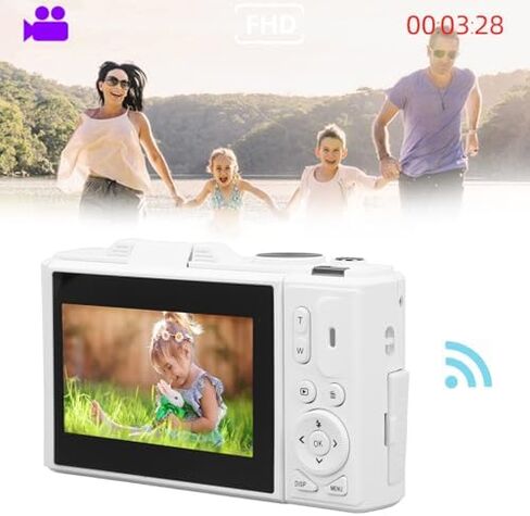 Zunate Retro 64MP Digital Camera, Vintage 4K UHD Vlogging Camera with 18X Zoom, Autofocus, 3 Inch Flip Screen for Travel Photography Vlogging (Black), Zunateyk6vg30wnx-12 in Saudi Arabia