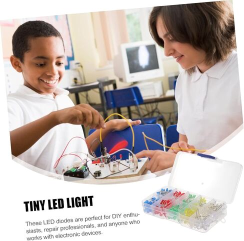 3MM 5MM LED Diodes Kit Single LED Light Bulbs for Crafts Experiments and DIY Projects Assorted for Science Projects 10-Piece Set in Saudi Arabia