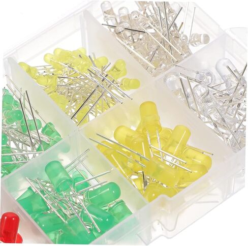 3MM 5MM LED Diodes Kit Single LED Light Bulbs for Crafts Experiments and DIY Projects Assorted for Science Projects 10-Piece Set in Saudi Arabia