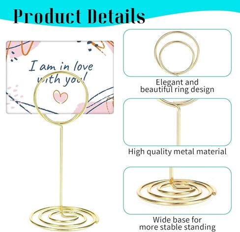 36 Pcs Table Number Holders Black, 3 Size Place Card Holder Black Picture Holders for Centerpieces Name Numbers Memo Note Cards Wire Photo Clip Tables Card Holder Stand for Wedding Anniversary Party in Saudi Arabia