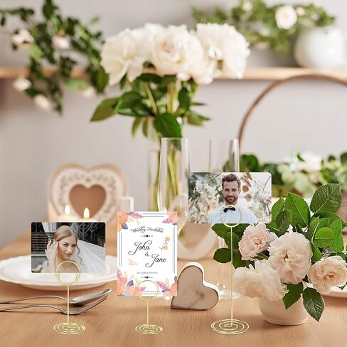 36 Pcs Table Number Holders Black, 3 Size Place Card Holder Black Picture Holders for Centerpieces Name Numbers Memo Note Cards Wire Photo Clip Tables Card Holder Stand for Wedding Anniversary Party in Saudi Arabia