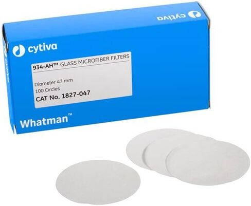 Whatman 1827-070 Microfiber Binder Free-Fleter ، 1.5 Micron ، 3.7 S/100ml معدل تدفق ، الصف 934-AH ، قطره 7.0 سم (حزمة 100) in Kuwait