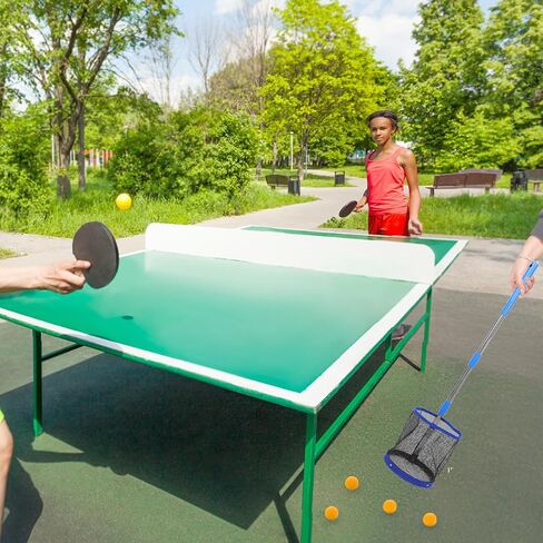 Popetpop Table Tennis Pingpong Balls Collector Pingpong Ball Picker Retriever بطول قابل للتعديل مقبض Net Tennis Tennis لتخزين Multi 99 سم in Saudi Arabia