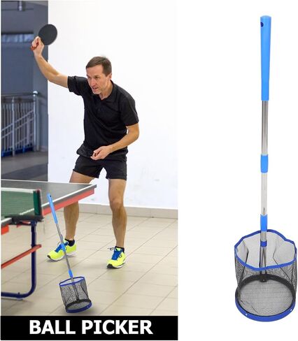 Popetpop Table Tennis Pingpong Balls Collector Pingpong Ball Picker Retriever بطول قابل للتعديل مقبض Net Tennis Tennis لتخزين Multi 99 سم in Saudi Arabia