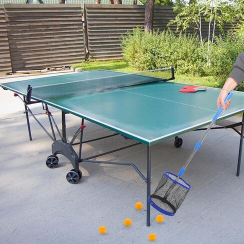 Popetpop Table Tennis Pingpong Balls Collector Pingpong Ball Picker Retriever بطول قابل للتعديل مقبض Net Tennis Tennis لتخزين Multi 99 سم in Saudi Arabia