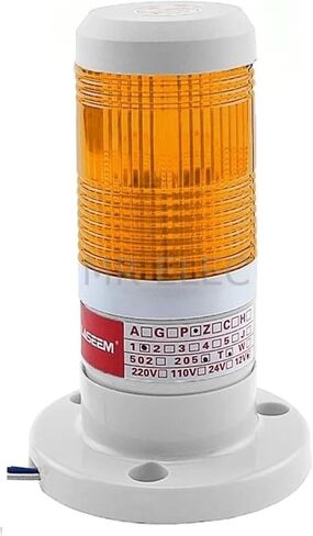LED الصناعي الأحمر الأصفر الأزرق الإشارة الخضراء تحذير مصباح مصباح مكدس الخفيفة جهاز الإنذار 12V 24V 110V 220V (أخضر 24V) in Kuwait