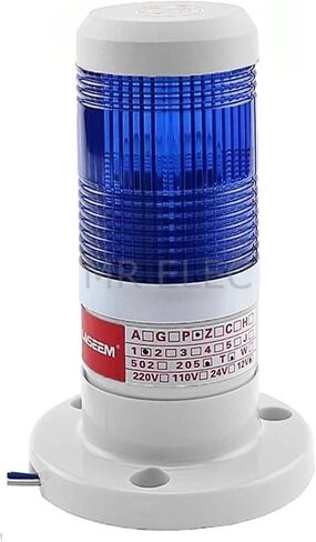 LED الصناعي الأحمر الأصفر الأزرق الإشارة الخضراء تحذير مصباح مصباح مكدس الخفيفة جهاز الإنذار 12V 24V 110V 220V (أخضر 24V) in Kuwait