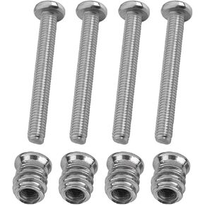 4 PCS الفولاذ المقاوم للصدأ من الفولاذ المقاوم للصدأ الترباس الصليب الصليب الغيتار الغيتار 45 مم وإدراج M5 للغيتار والباس in Saudi Arabia