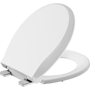 Toilet Seat, Elongated Toilet Seat with Toddler Seat Built in, Potty Training Toilet Seat Elongated Fits Both Adult and Child, with Slow Close and Magnets- Elongated in Kuwait